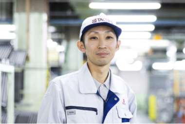Musashi Plant Production Administration Section (stationed in Ome) Joined the company in 2014 K.Y
